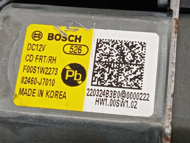 Recambio de elevalunas delantero derecho para kia xceed 1.0 tgdi cat referencia OEM IAM 82480J7010  82460J7010