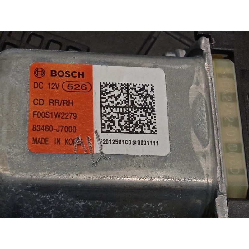 Recambio de elevalunas trasero derecho para kia xceed 1.0 tgdi cat referencia OEM IAM 83480J7300  83460J7000