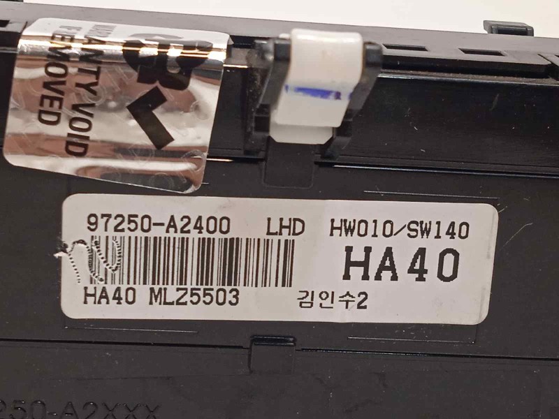 Recambio de mando climatizador para kia cee´d tech referencia OEM IAM 97250A2400  97250A2400WK