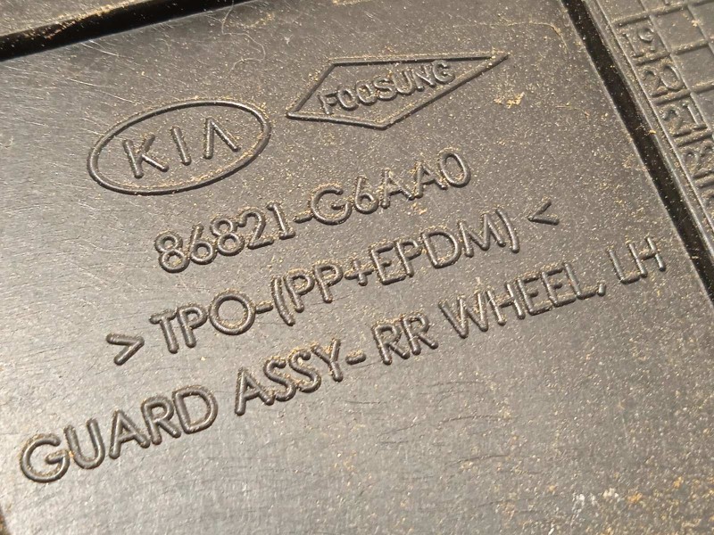 Recambio de paso de rueda trasero izquierdo para kia picanto (ja) gt line referencia OEM IAM 86821G6AA0  