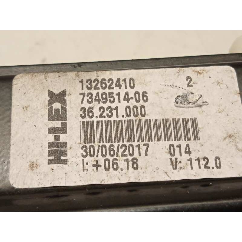 Recambio de elevalunas delantero derecho para bmw serie x1 (f48) sdrive18i referencia OEM IAM 7349514 67627354890 51337434786