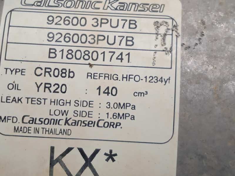 Recambio de compresor aire acondicionado para nissan juke (f15) 1.6 cat referencia OEM IAM 926003PU7B  