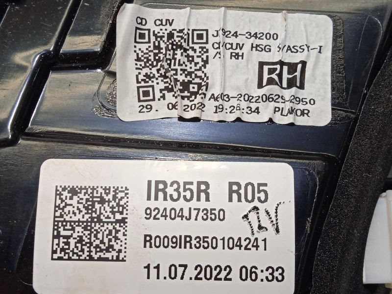 Recambio de piloto trasero derecho interior para kia xceed 1.0 tgdi cat referencia OEM IAM 92404J7350  