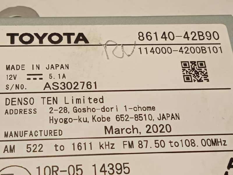 Recambio de pantalla multifuncion para toyota rav4 referencia OEM IAM 8614042B90  