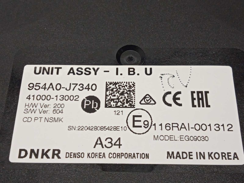 Recambio de modulo electronico para kia xceed 1.0 tgdi cat referencia OEM IAM 954A0J7340  