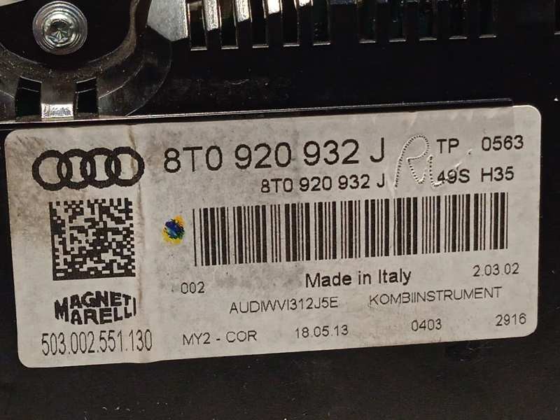 Recambio de cuadro instrumentos para audi a5 coupe (8t) 2.0 tdi referencia OEM IAM 8T0920932J  