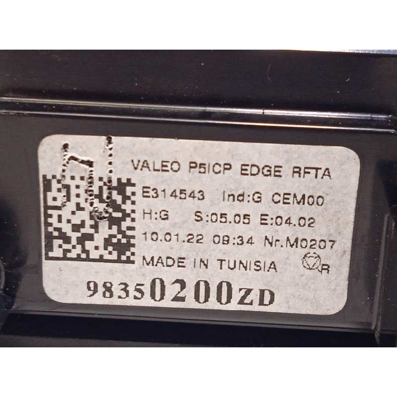 Recambio de mando multifuncion para peugeot 308 1.2 allure puretech referencia OEM IAM 98350200ZD  