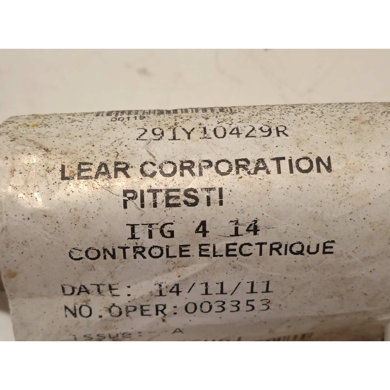 Recambio de modulo electronico para renault kangoo z.e. referencia OEM IAM 291Y10429R  