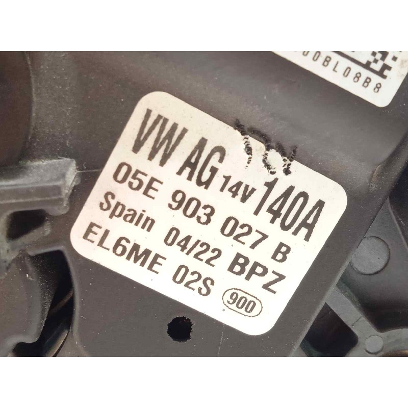 Recambio de alternador para volkswagen polo 1.0 tsi referencia OEM IAM 05E903027B  EL6ME