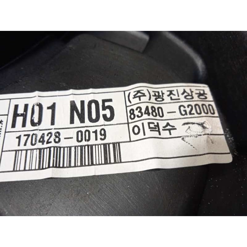 Recambio de elevalunas trasero derecho para hyundai ioniq hybrid referencia OEM IAM 83480G2000  83460G2000