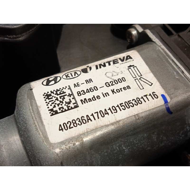 Recambio de elevalunas trasero derecho para hyundai ioniq hybrid referencia OEM IAM 83480G2000  83460G2000