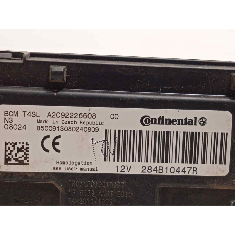 Recambio de modulo electronico para dacia dokker 1.5 dci diesel fap cat referencia OEM IAM 284B10447R  