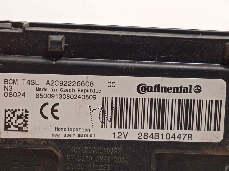 Recambio de modulo electronico para dacia dokker 1.5 dci diesel fap cat referencia OEM IAM 284B10447R  