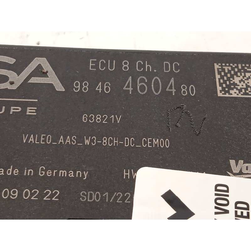 Recambio de modulo electronico para peugeot 308 1.2 allure puretech referencia OEM IAM 9846460480  