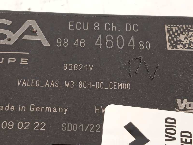 Recambio de modulo electronico para peugeot 308 1.2 allure puretech referencia OEM IAM 9846460480  