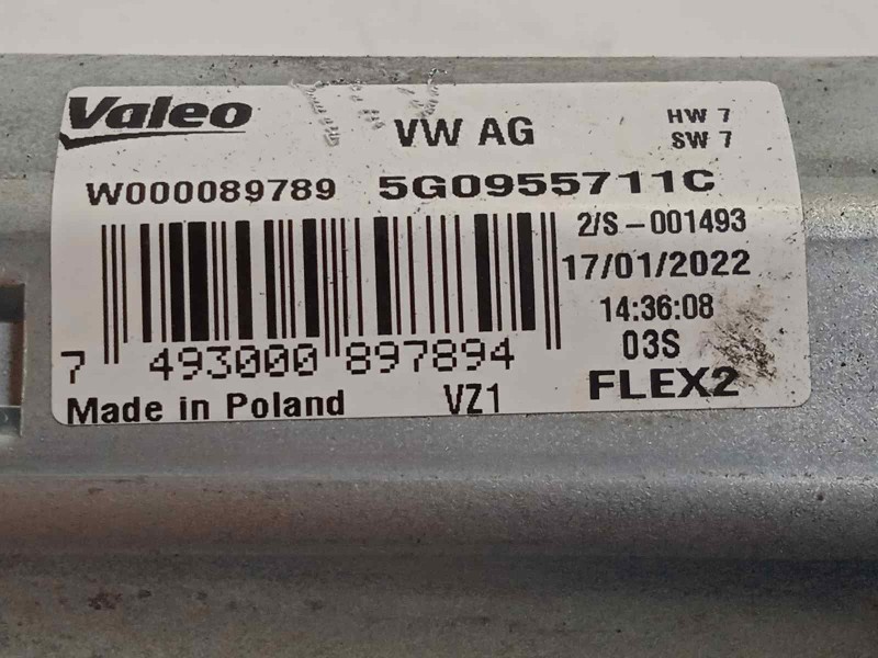 Recambio de motor limpia trasero para volkswagen polo 1.0 tsi referencia OEM IAM 5G0955711C  