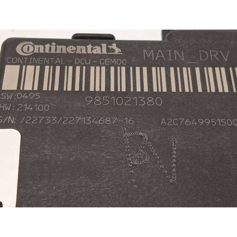 Recambio de modulo confort para peugeot 308 1.2 allure puretech referencia OEM IAM 9851021380  