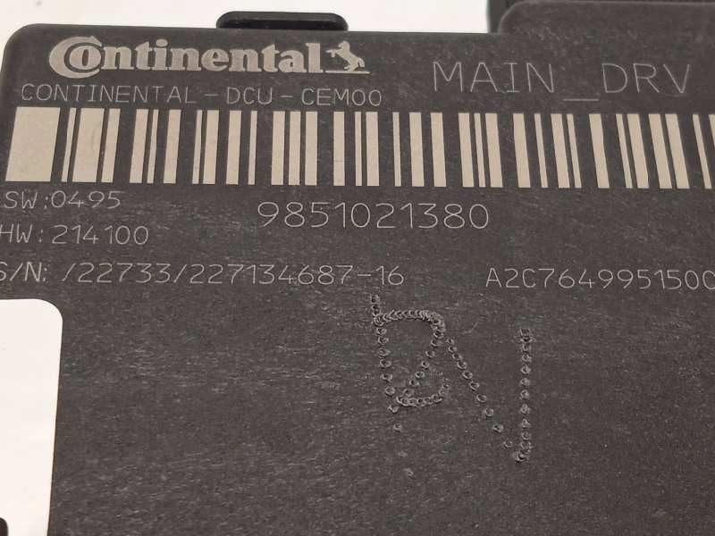 Recambio de modulo confort para peugeot 308 1.2 allure puretech referencia OEM IAM 9851021380  