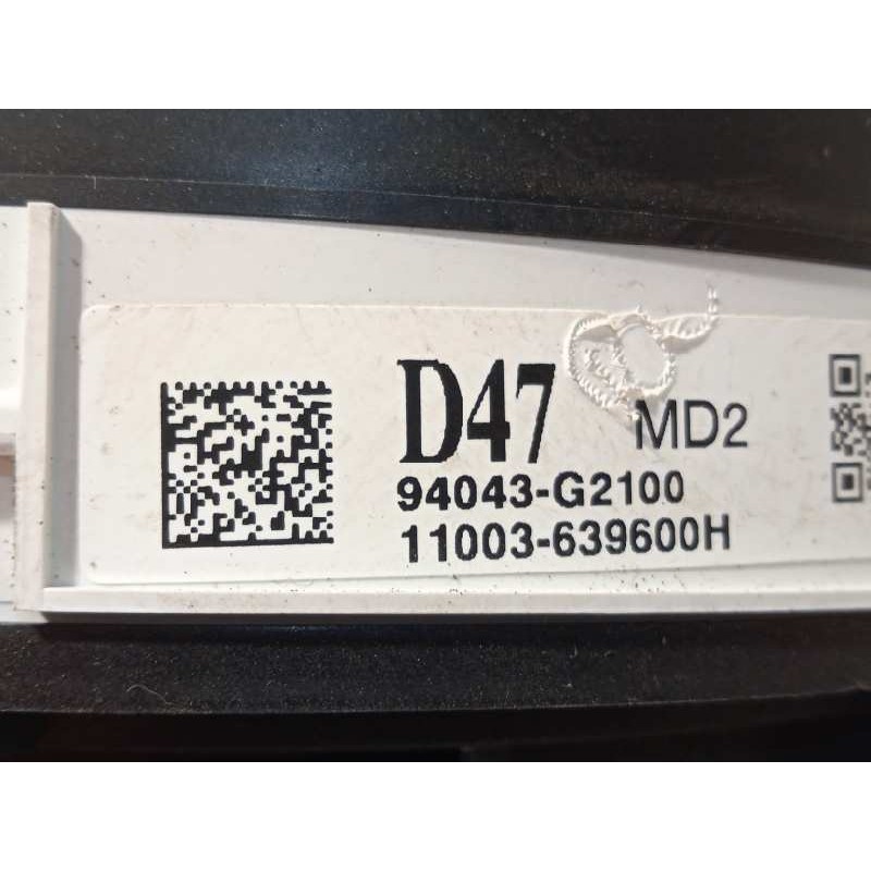 Recambio de cuadro instrumentos para hyundai ioniq hybrid referencia OEM IAM 94043G2100  