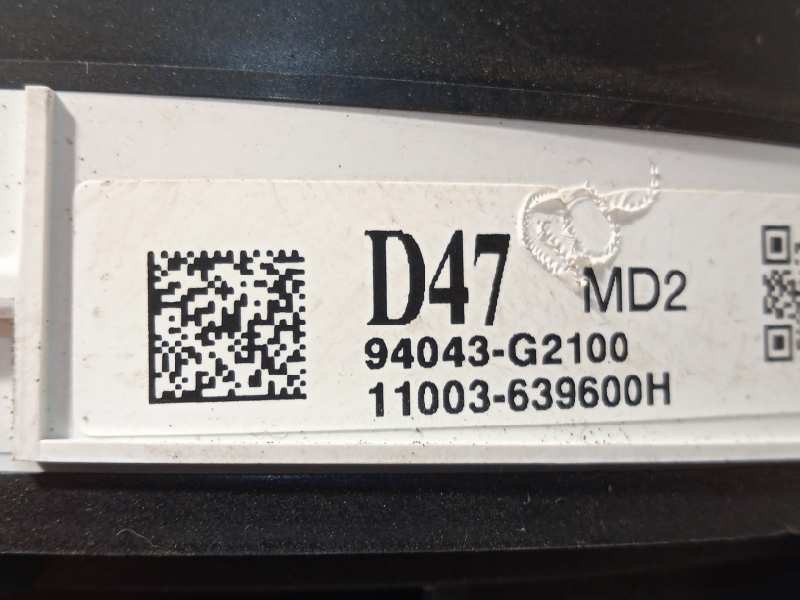 Recambio de cuadro instrumentos para hyundai ioniq hybrid referencia OEM IAM 94043G2100  