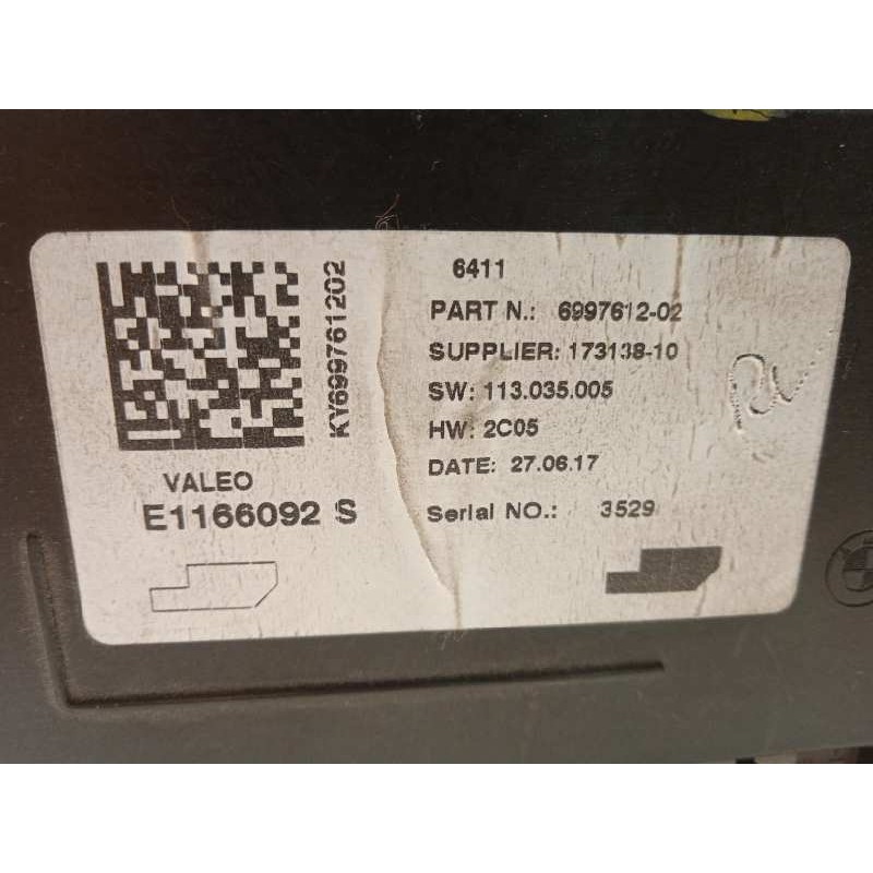 Recambio de modulo electronico para bmw serie x1 (f48) sdrive18i referencia OEM IAM 64116997612  