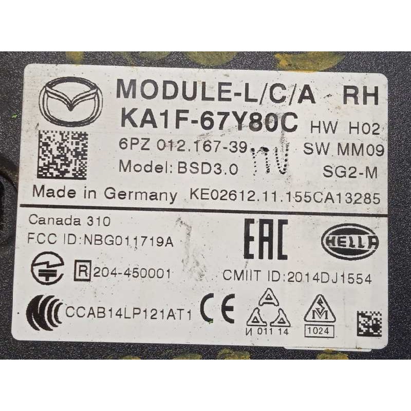 Recambio de sensor para mazda cx-5 2.0 cat referencia OEM IAM KA1F67Y80C  