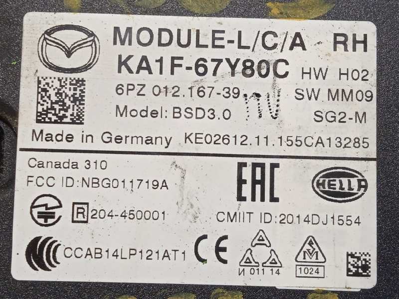 Recambio de sensor para mazda cx-5 2.0 cat referencia OEM IAM KA1F67Y80C  