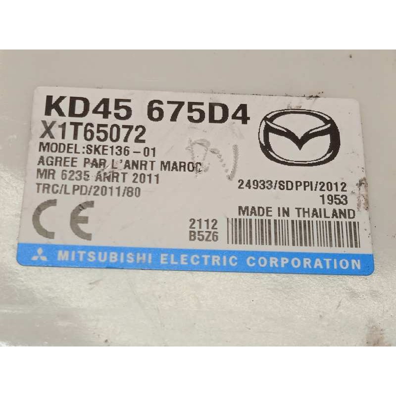 Recambio de modulo electronico para mazda cx-5 2.0 cat referencia OEM IAM KD45675D4  