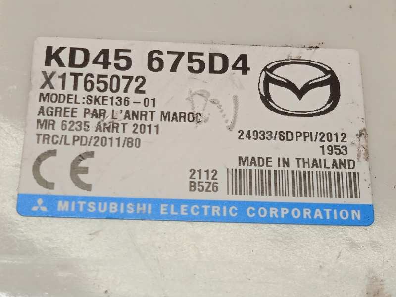 Recambio de modulo electronico para mazda cx-5 2.0 cat referencia OEM IAM KD45675D4  