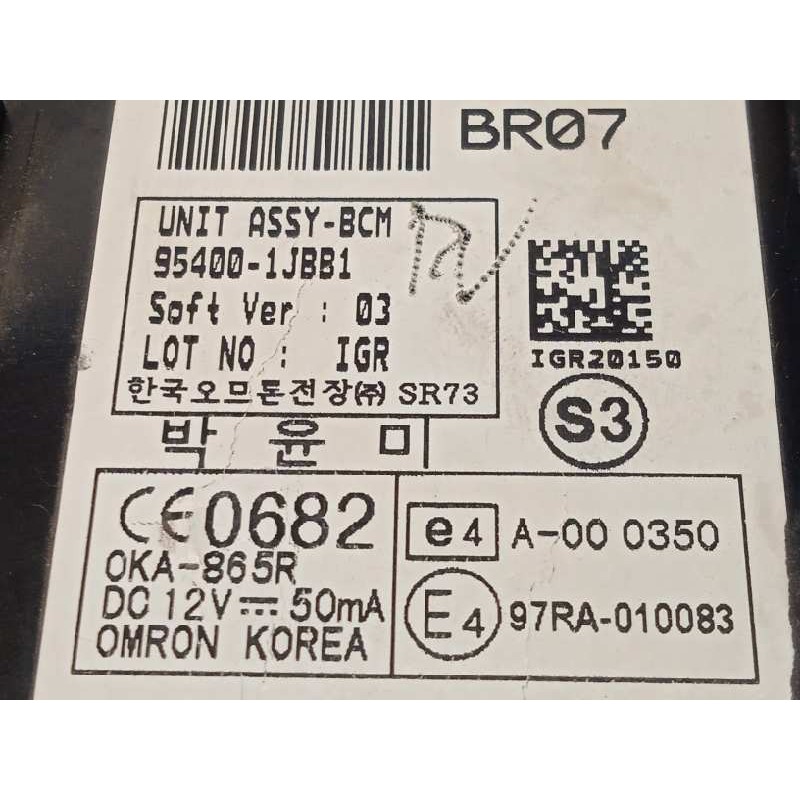 Recambio de modulo electronico para hyundai i20 1.2 16v cat referencia OEM IAM 954001JBB1  