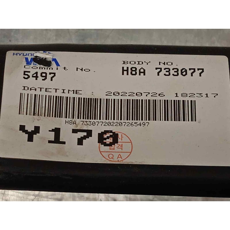 Recambio de puente trasero para kia rio (yb) 1.0 tgdi cat referencia OEM IAM NOREF  H8A733077