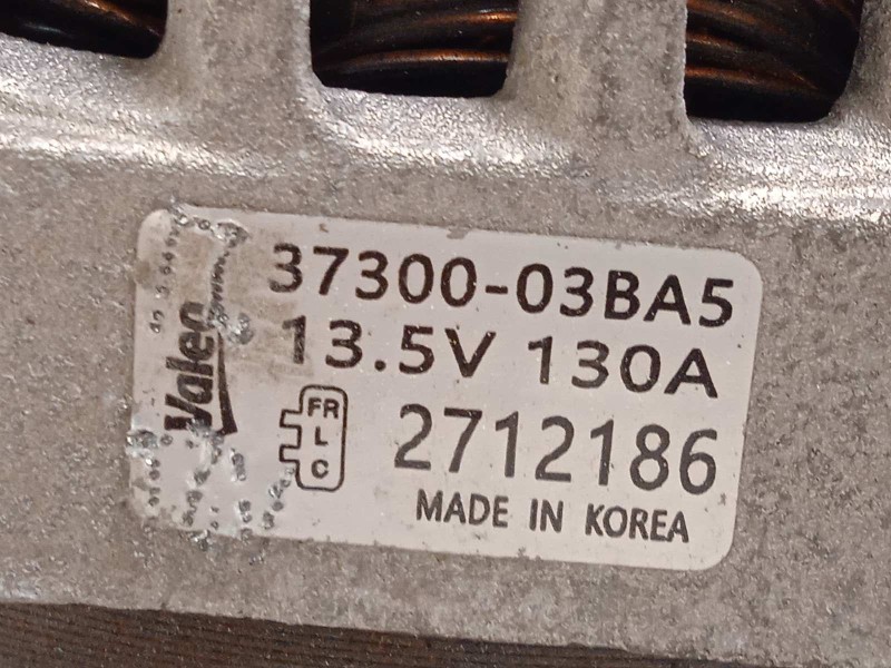 Recambio de alternador para kia stonic (ybcuv) 1.2 cat referencia OEM IAM 3730003BA5  