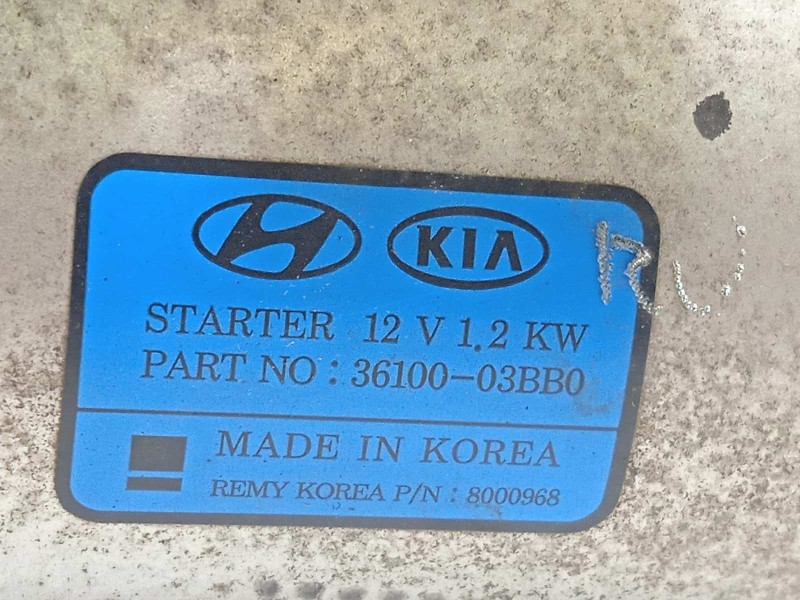 Recambio de motor arranque para kia stonic (ybcuv) 1.2 cat referencia OEM IAM 3610003BB0  