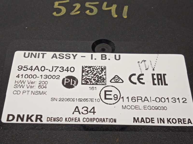 Recambio de modulo electronico para kia xceed 1.0 tgdi cat referencia OEM IAM 954A0J7340  