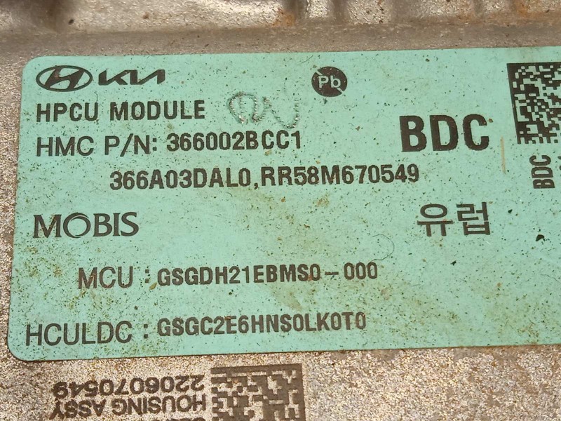 Recambio de convertidor potencia para kia e - niro hibrido referencia OEM IAM 366002BCC1  