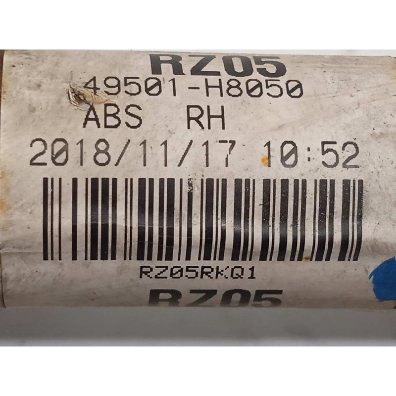 Recambio de transmision delantera derecha para kia stonic (ybcuv) 1.2 cat referencia OEM IAM 49501H8050  