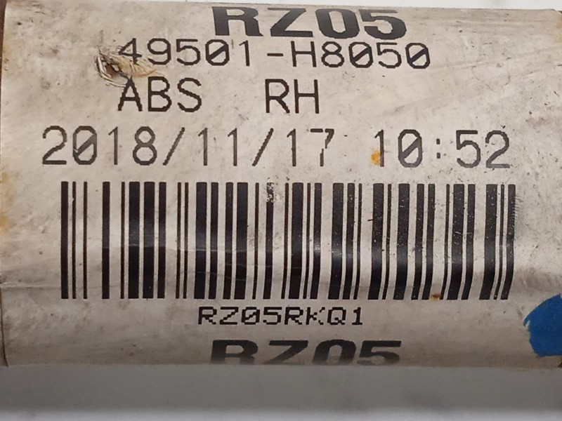 Recambio de transmision delantera derecha para kia stonic (ybcuv) 1.2 cat referencia OEM IAM 49501H8050  