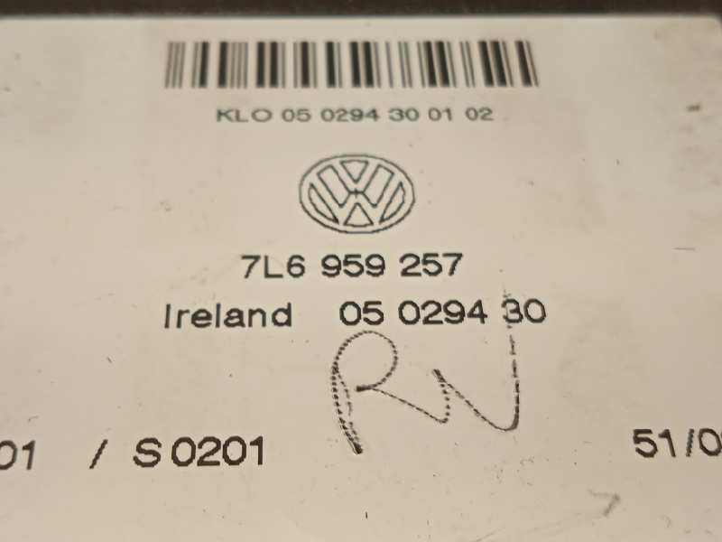 Recambio de modulo electronico para volkswagen touareg (7la) tdi v10 referencia OEM IAM 7L6959257  