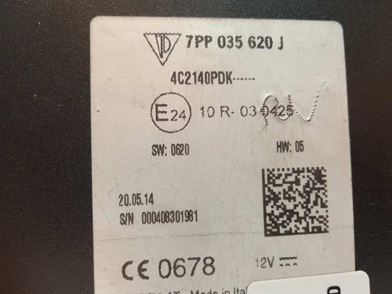 Recambio de modulo electronico para porsche panamera gts referencia OEM IAM 7PP035620J  