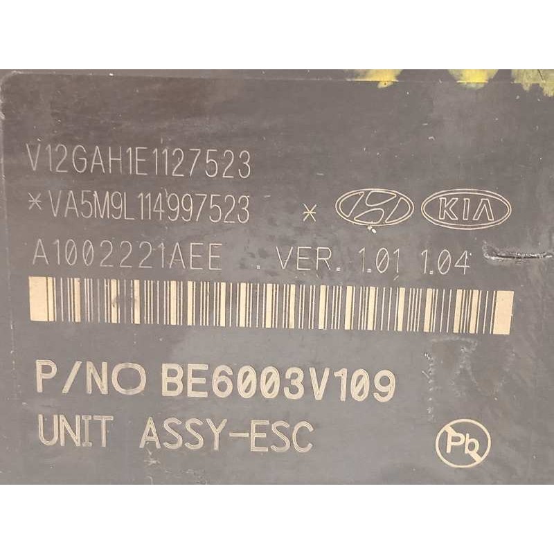 Recambio de abs para kia stonic (ybcuv) drive referencia OEM IAM 58920H8260 BE6003V109 BH6013V105