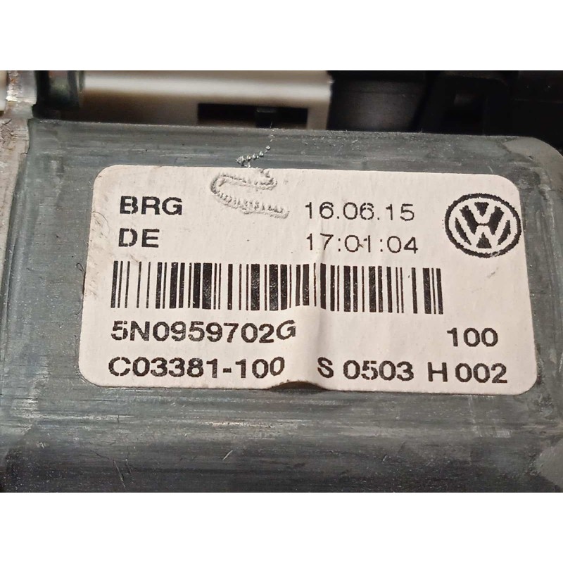 Recambio de elevalunas delantero derecho para volkswagen tiguan (5n2) t1 bluemotion referencia OEM IAM 5N1837462 5N0837756 5N095