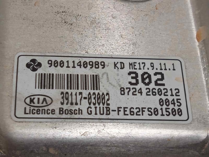 Recambio de centralita motor uce para kia rio drive referencia OEM IAM 3911703002  
