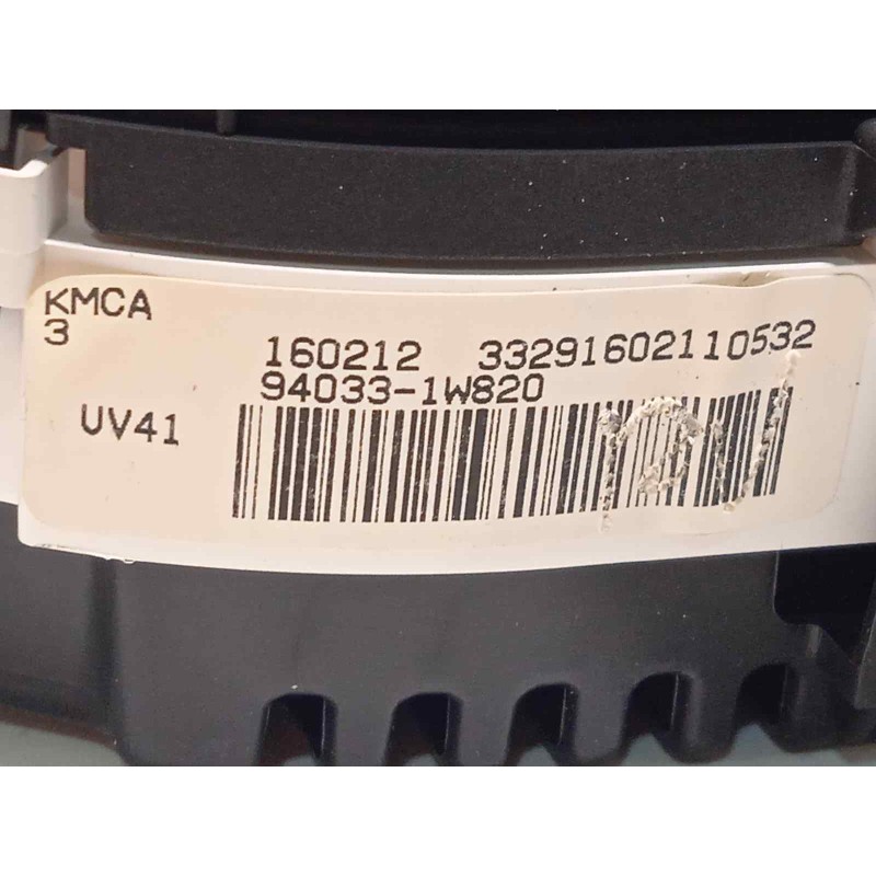 Recambio de cuadro instrumentos para kia rio drive referencia OEM IAM 940331W820  