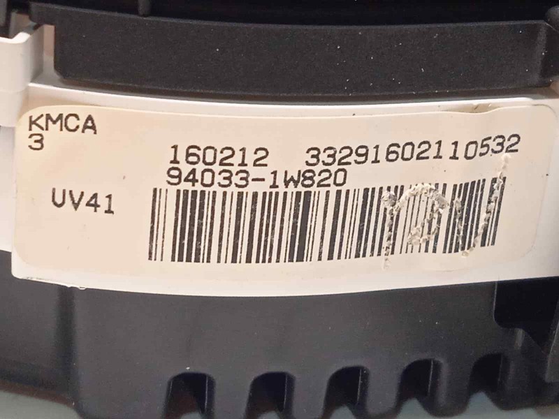 Recambio de cuadro instrumentos para kia rio drive referencia OEM IAM 940331W820  