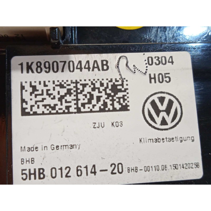 Recambio de mando climatizador para volkswagen tiguan (5n2) t1 bluemotion referencia OEM IAM 1K8907044AB  1K8907044ABZJU