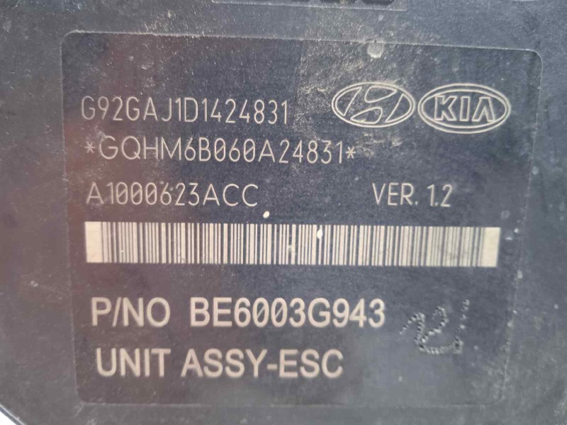 Recambio de abs para kia rio drive referencia OEM IAM 589201W570 BE6003G943 60BH6013G943