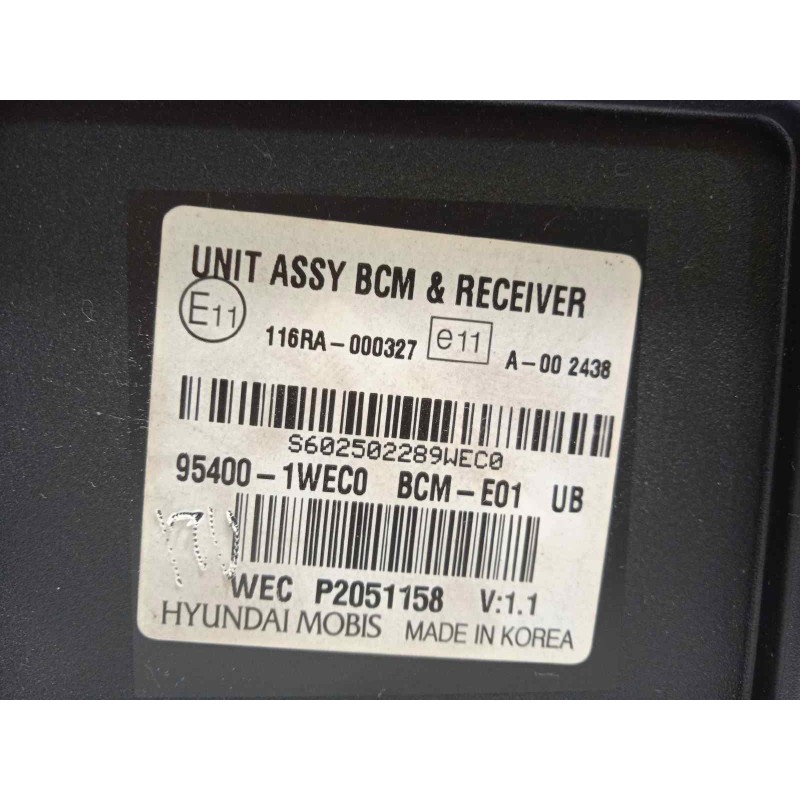 Recambio de centralita confort para kia rio drive referencia OEM IAM 954001WEC0  