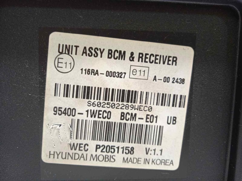 Recambio de centralita confort para kia rio drive referencia OEM IAM 954001WEC0  