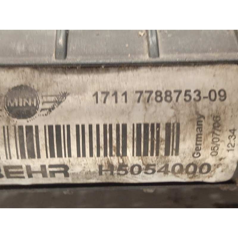 Recambio de radiador agua para mini mini (r50,r53) one d referencia OEM IAM 17117788753  