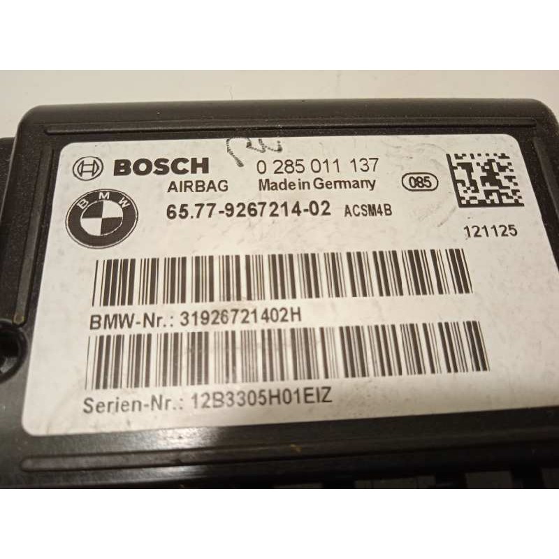 Recambio de centralita airbag para bmw serie 1 lim. (f20) 118d referencia OEM IAM 65779267214  